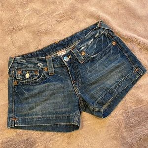 True Religion Jessica Shorts sz 28 EUC